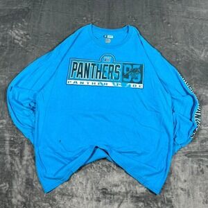 Y2K Carolina Panthers NFL Long Sleeve‎ Graphic Shirt - size XL
